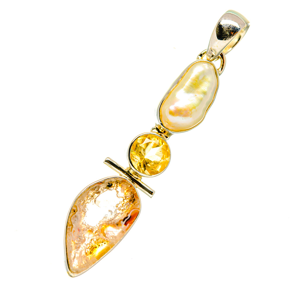 Occo Geode Pendants handcrafted by Anasilvercos - PD5629