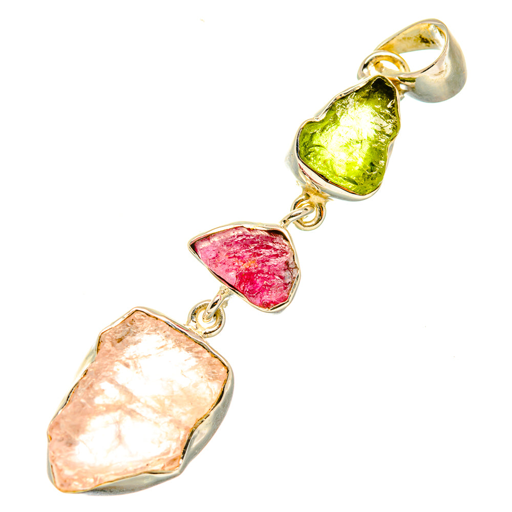 Rose Quartz Pendants handcrafted by Anasilvercos - PD5639