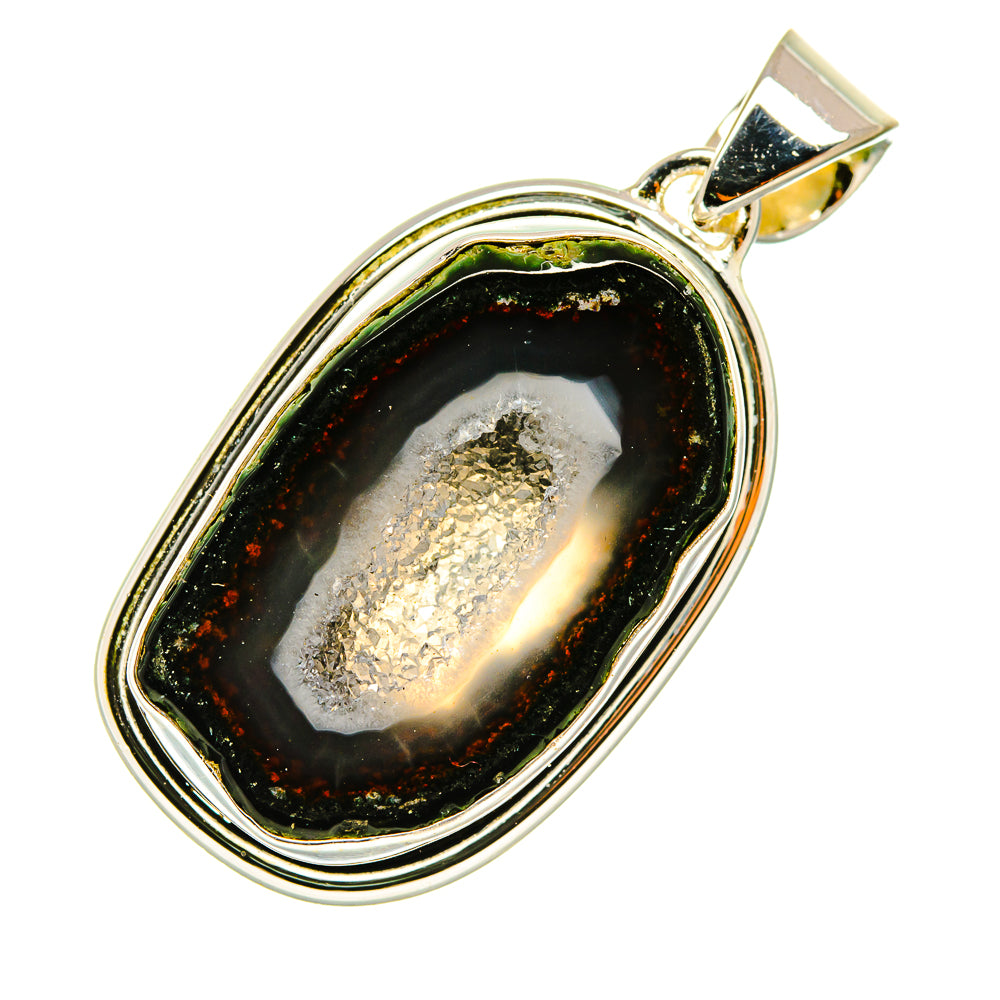 Coconut Geode Druzy Pendants handcrafted by Anasilvercos - PD5643