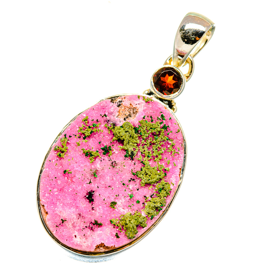 Cobalto Calcite Druzy Pendants handcrafted by Anasilvercos - PD5655