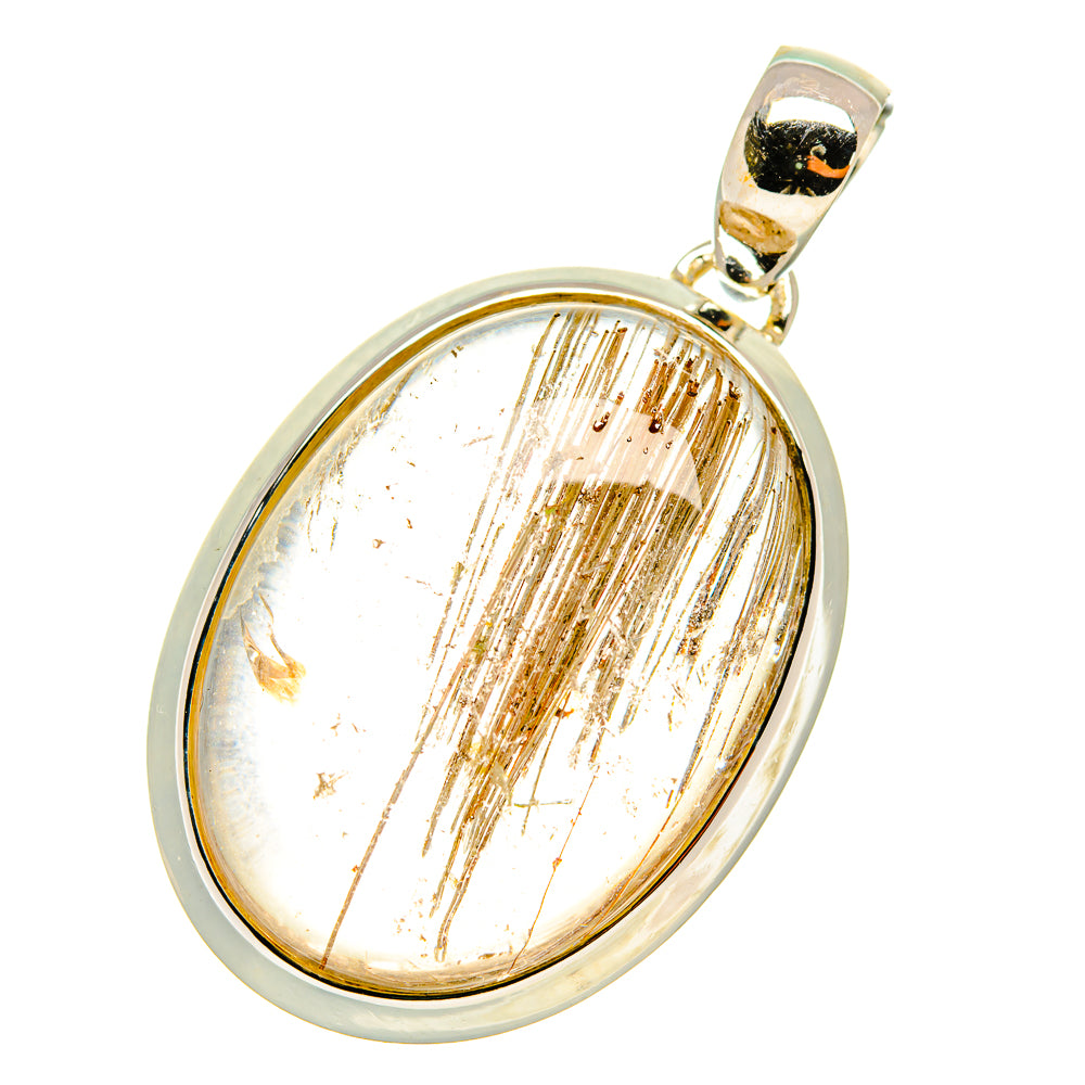 Rutilated Quartz Pendants handcrafted by Anasilvercos - PD5680
