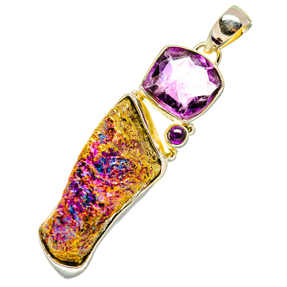 Titanium Druzy Pendants handcrafted by Anasilvercos - PD5692