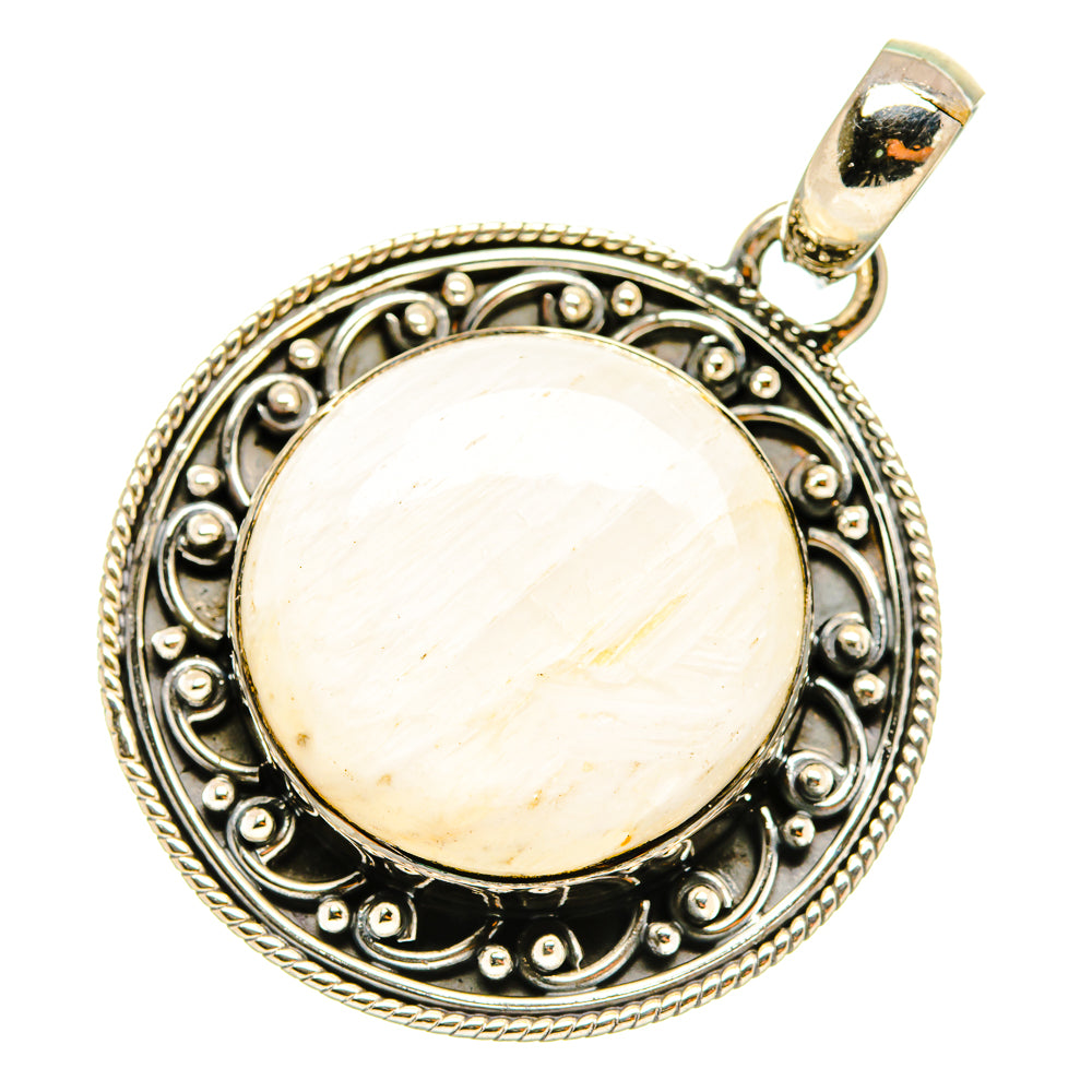 White Scolecite Pendants handcrafted by Anasilvercos - PD5703