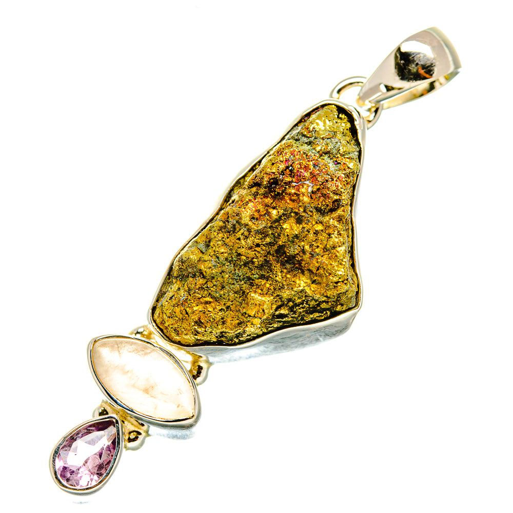 Spectro Pyrite Druzy Pendants handcrafted by Anasilvercos - PD5711