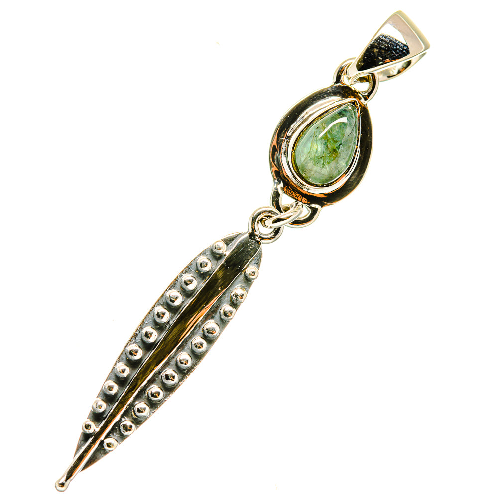Green Tourmaline Pendants handcrafted by Anasilvercos - PD5715