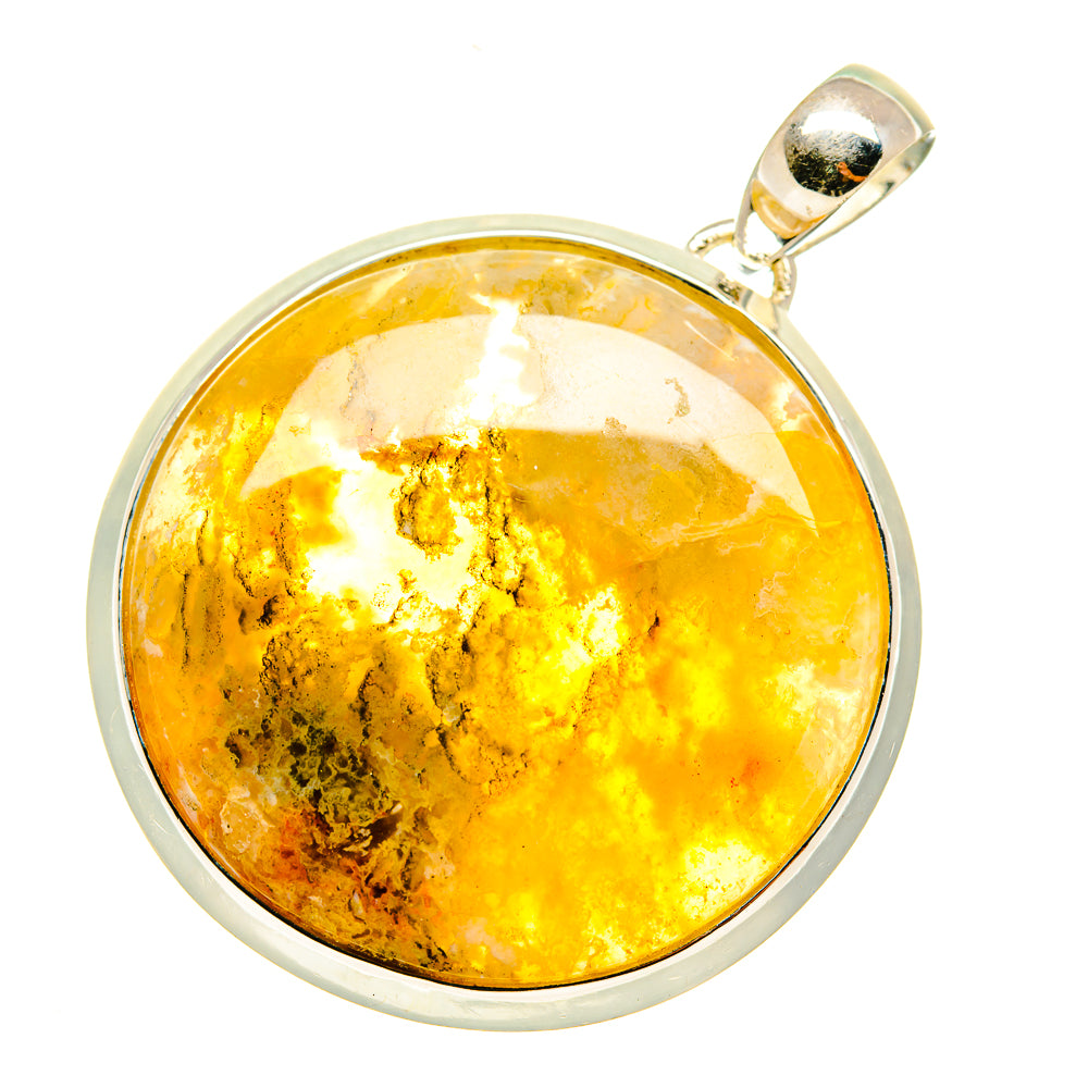 Plume Agate Pendants handcrafted by Anasilvercos - PD5717