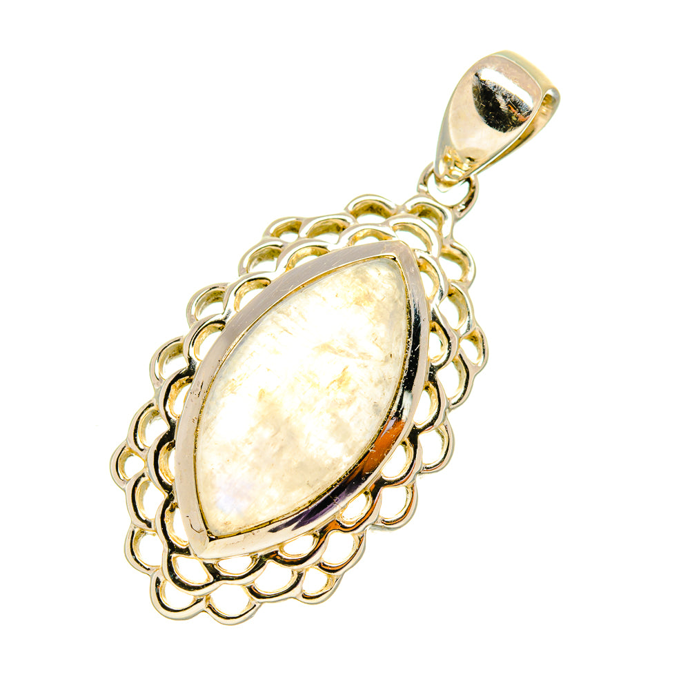 Rainbow Moonstone Pendants handcrafted by Anasilvercos - PD5724