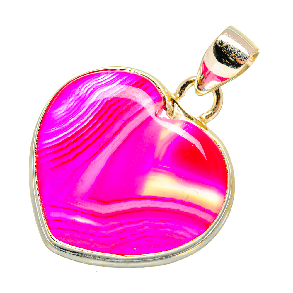 Pink Botswana Agate Pendants handcrafted by Anasilvercos - PD5744