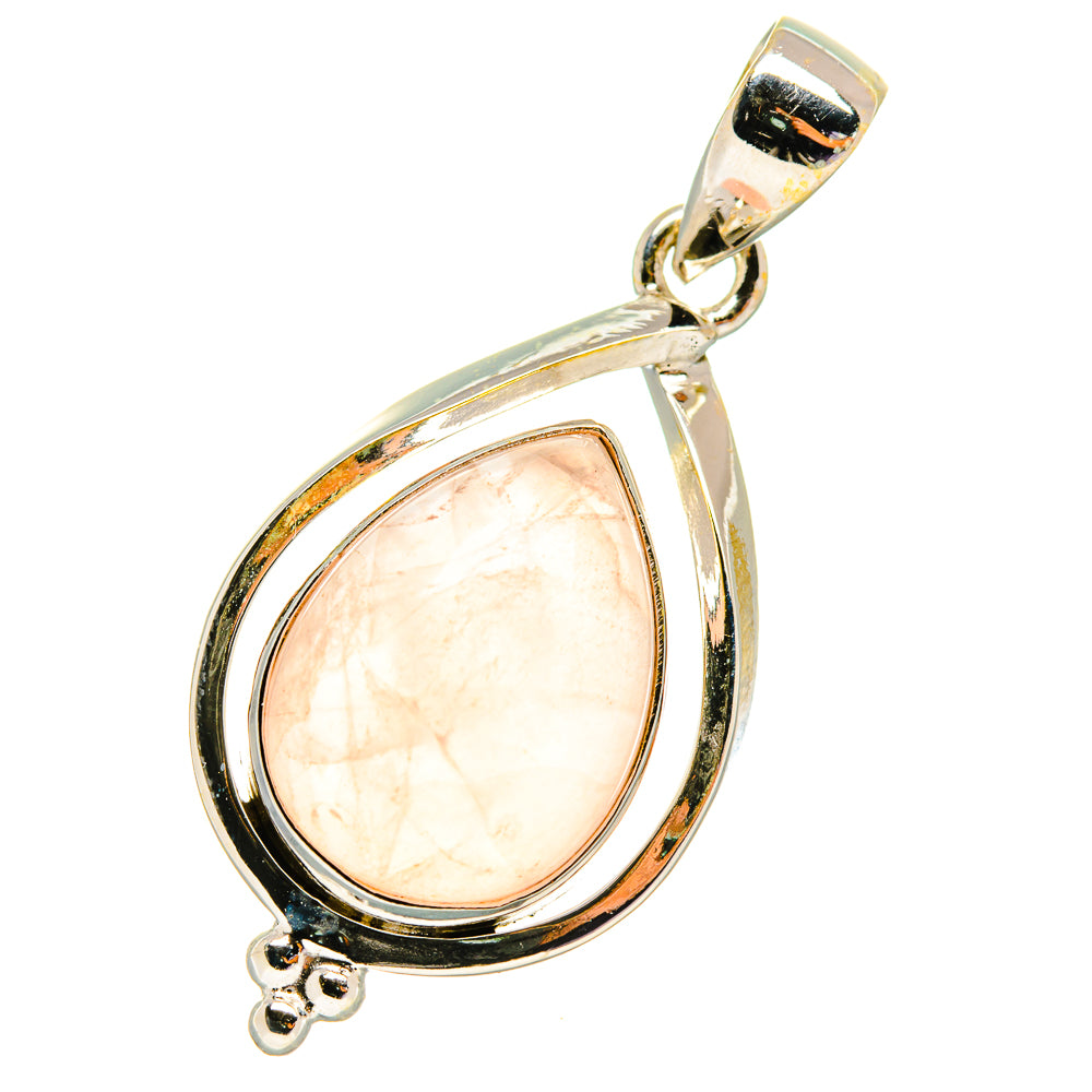 Rose Quartz Pendants handcrafted by Anasilvercos - PD5745