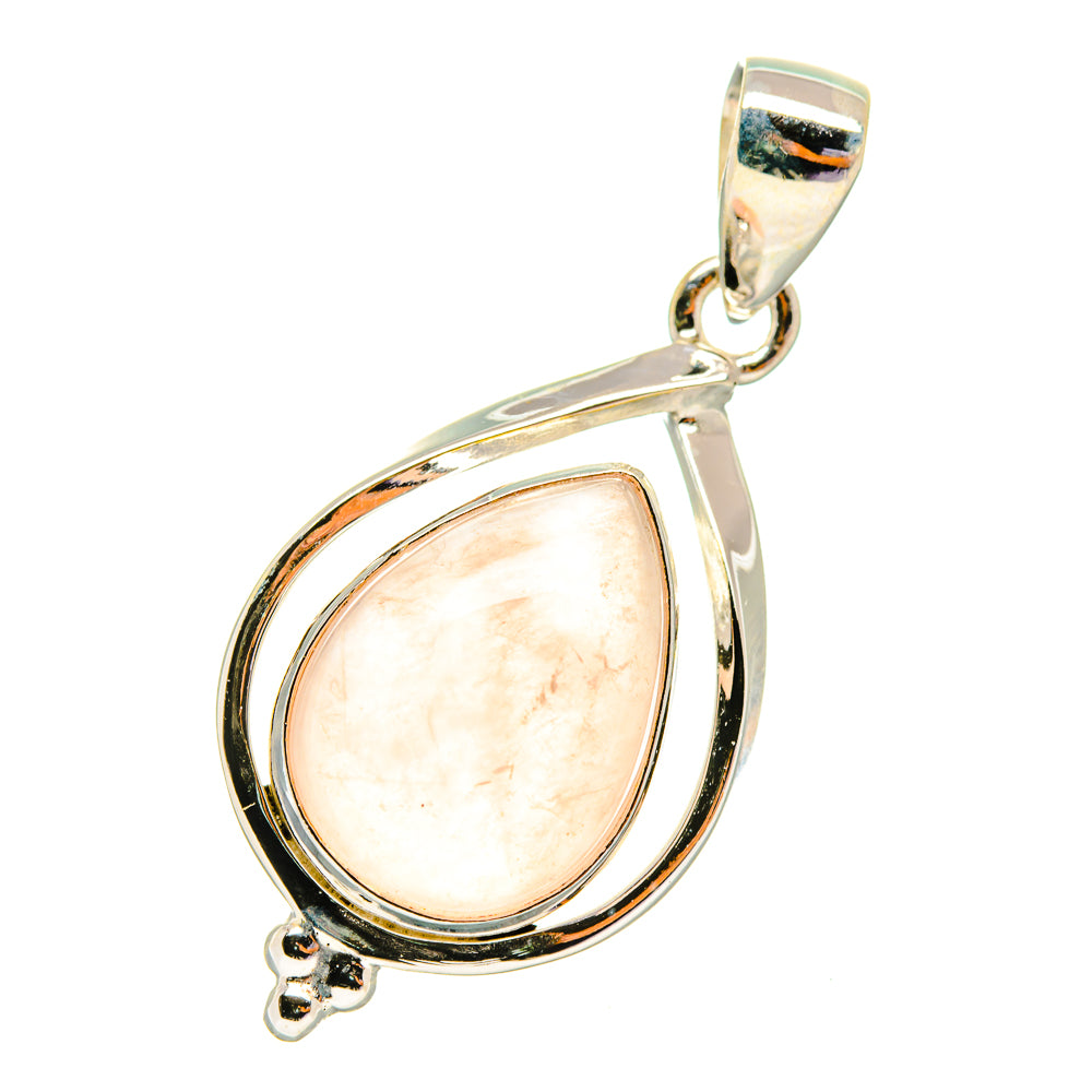 Rose Quartz Pendants handcrafted by Anasilvercos - PD5746