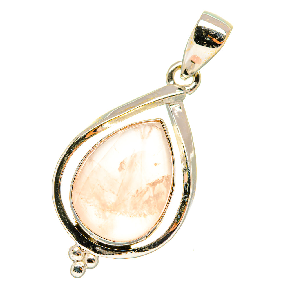 Rose Quartz Pendants handcrafted by Anasilvercos - PD5757