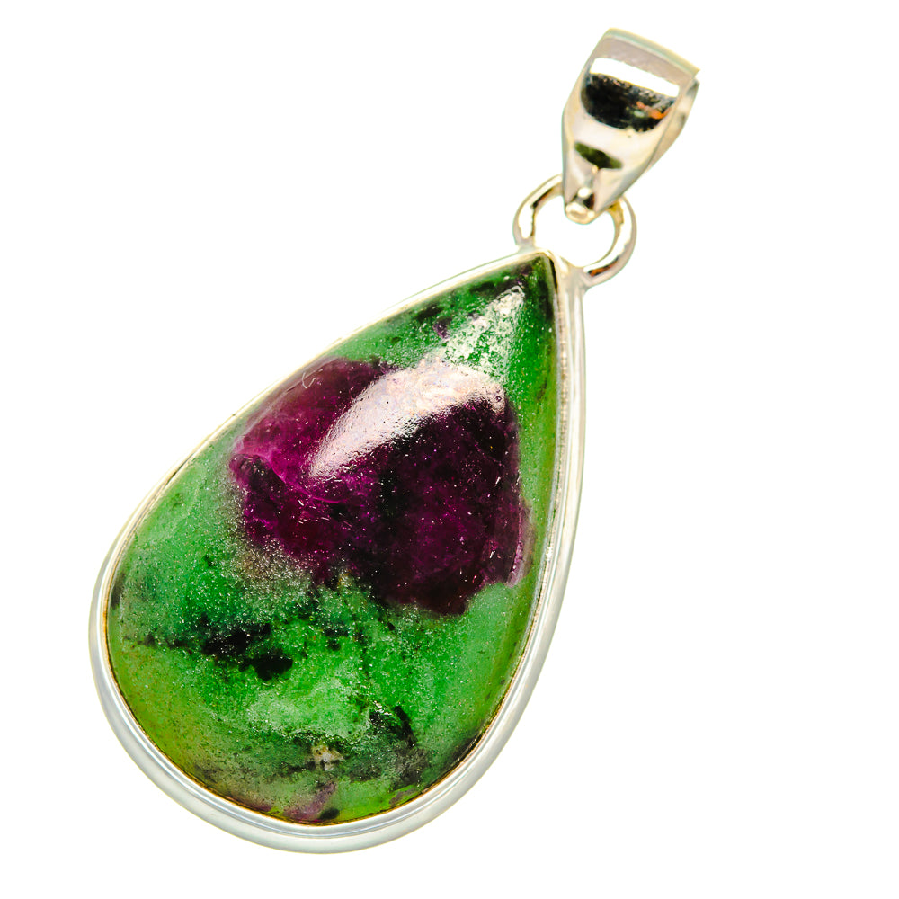 Ruby Zoisite Pendants handcrafted by Anasilvercos - PD5776