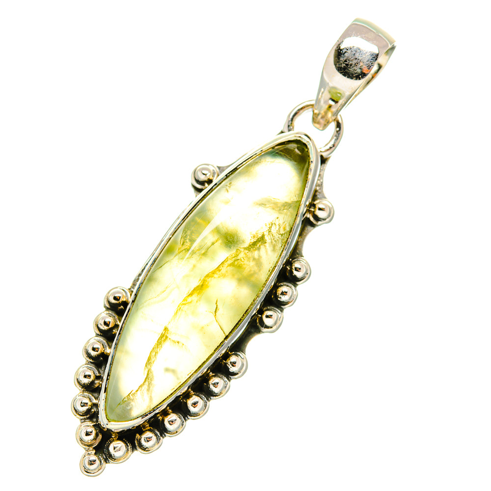 Prehnite Pendants handcrafted by Anasilvercos - PD5781