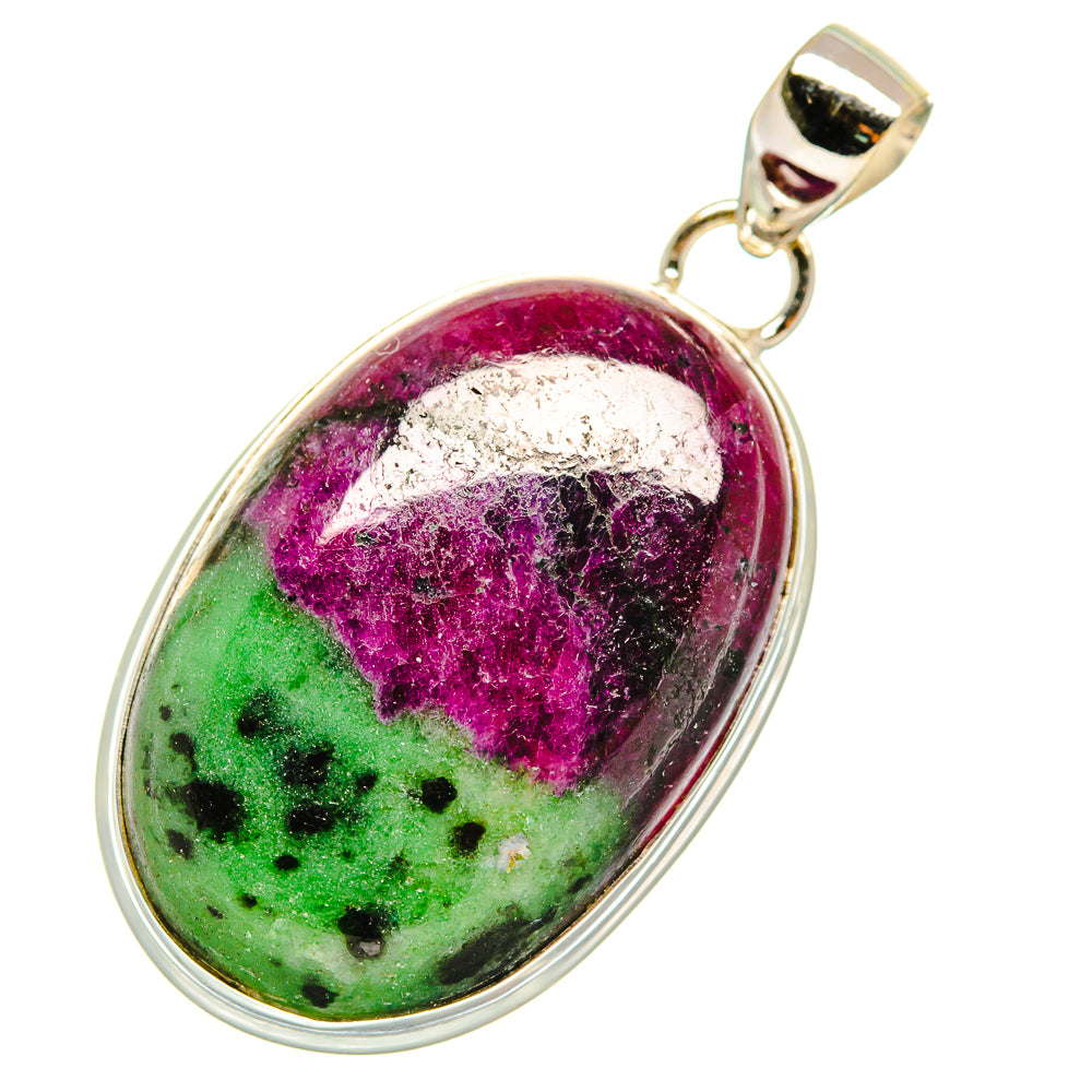 Ruby Zoisite Pendants handcrafted by Anasilvercos - PD5791