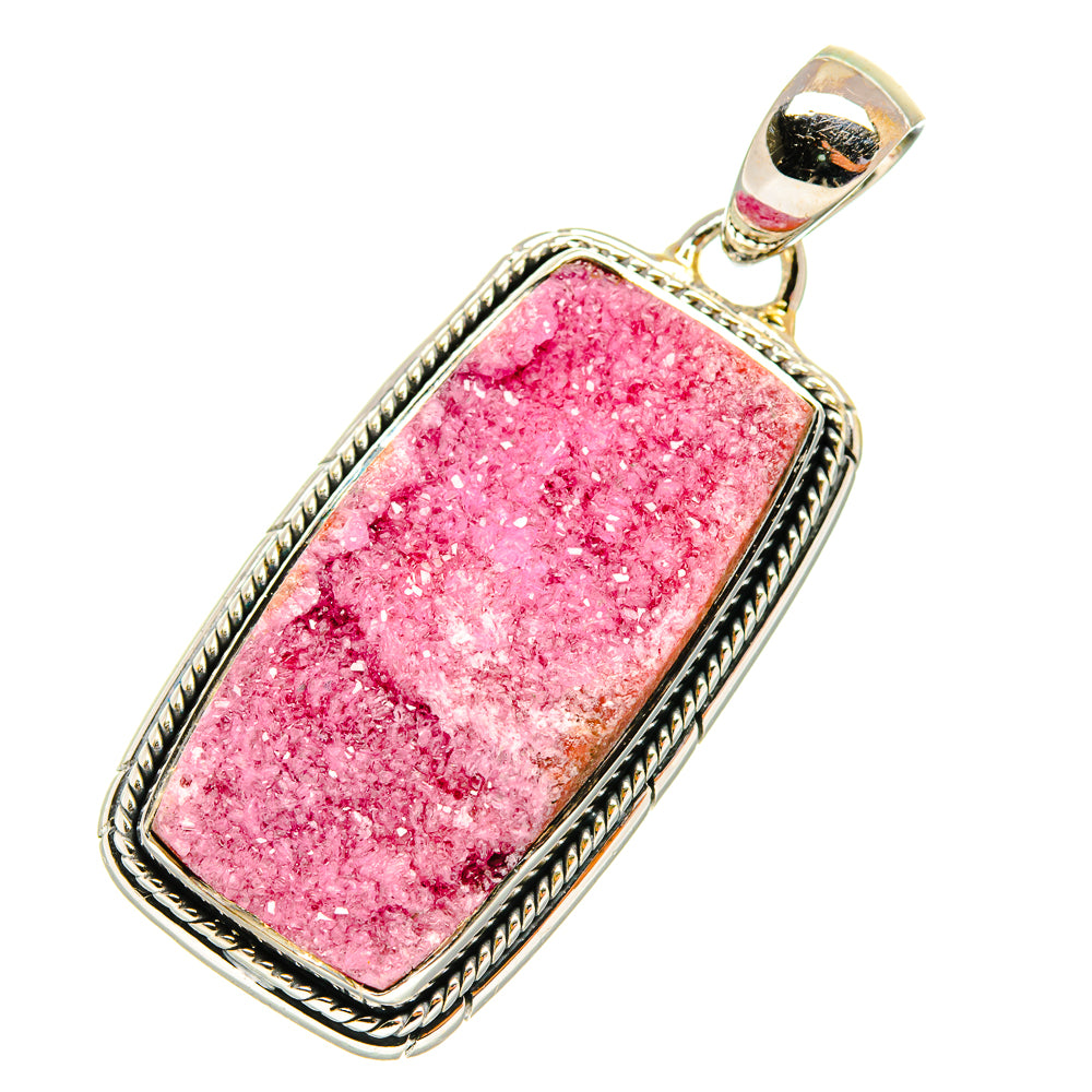 Cobalto Calcite Druzy Pendants handcrafted by Anasilvercos - PD5794