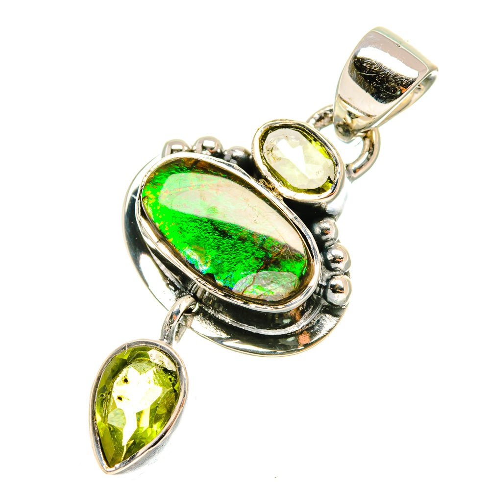 Australian Green Opal Pendants handcrafted by Anasilvercos - PD5801