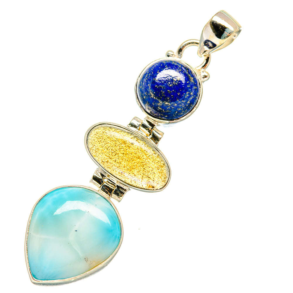 Larimar Pendants handcrafted by Anasilvercos - PD5823