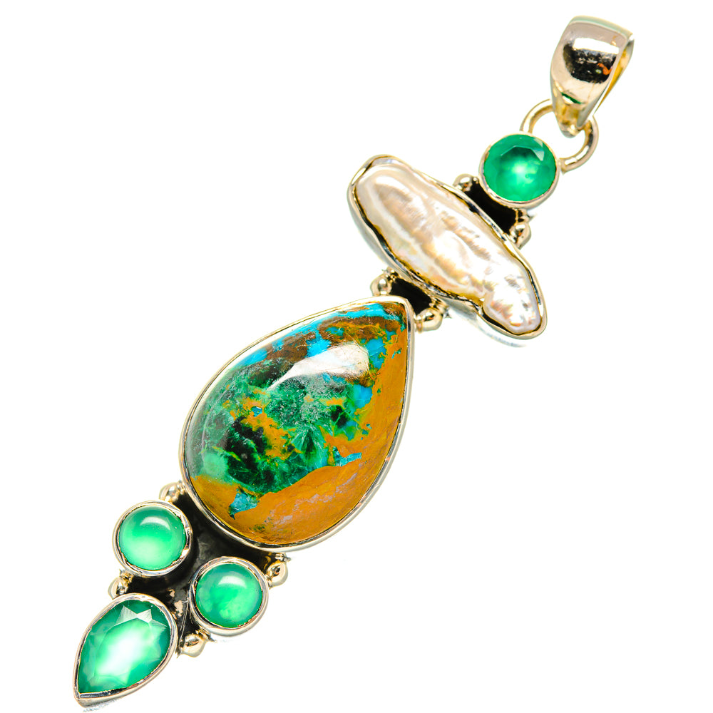 Chrysocolla Pendants handcrafted by Anasilvercos - PD5826