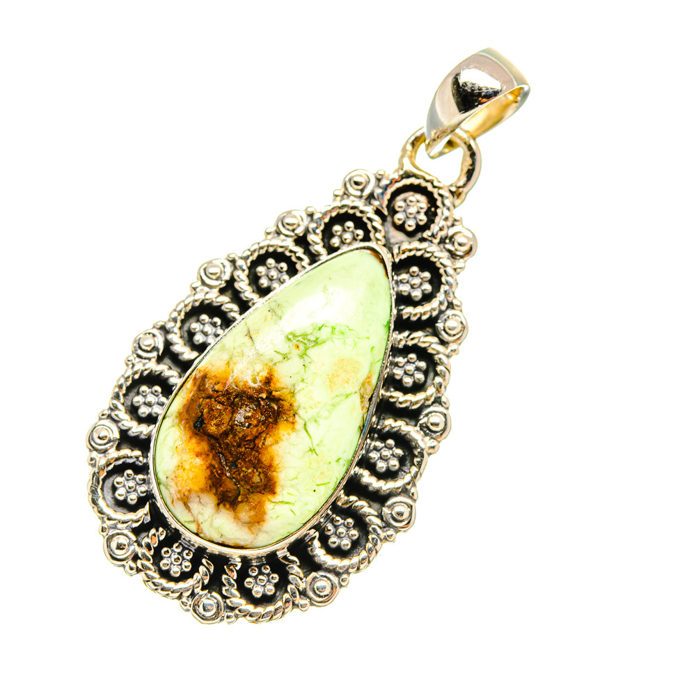Lemon Chrysoprase Pendants handcrafted by Anasilvercos - PD5832