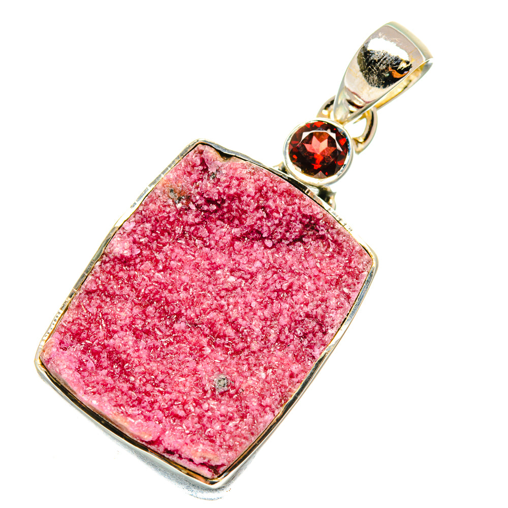 Cobalto Calcite Druzy Pendants handcrafted by Anasilvercos - PD5849