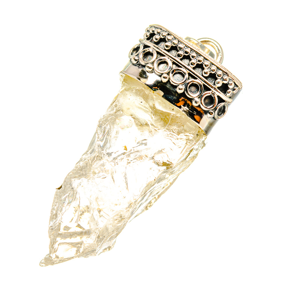 White Quartz Pendants handcrafted by Anasilvercos - PD5858