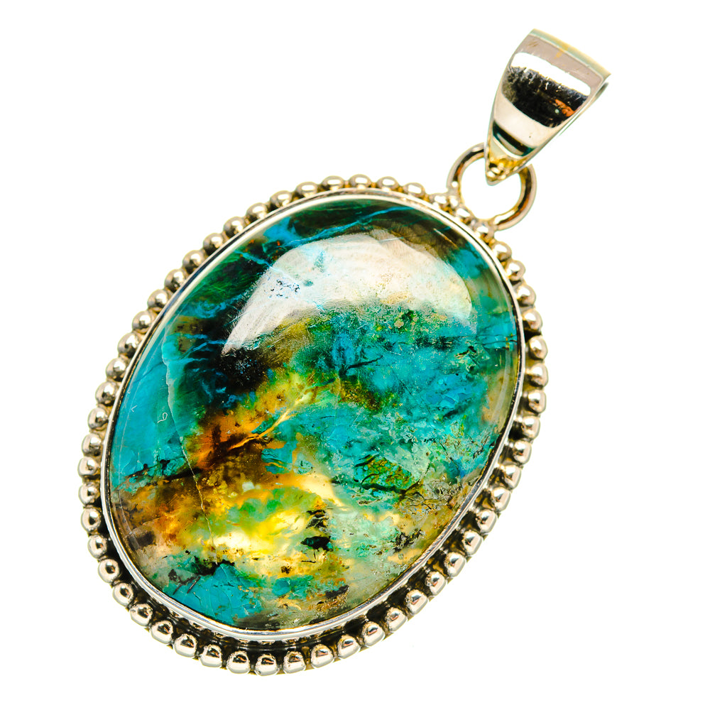 Chrysocolla Pendants handcrafted by Anasilvercos - PD5880