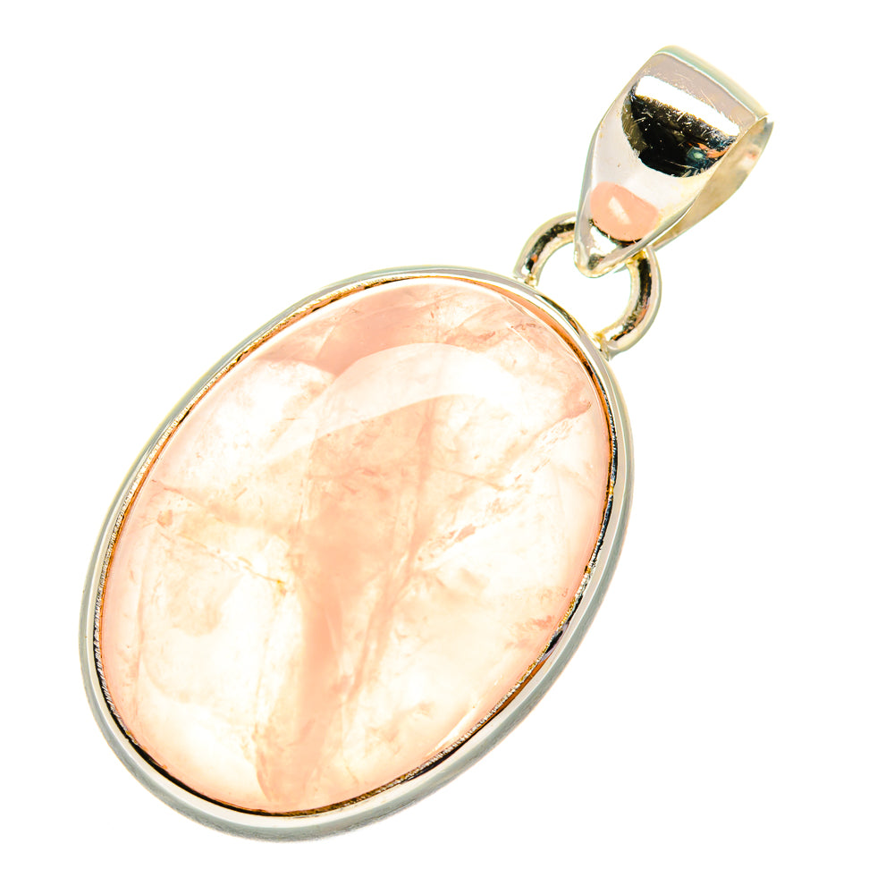 Rose Quartz Pendants handcrafted by Anasilvercos - PD5883