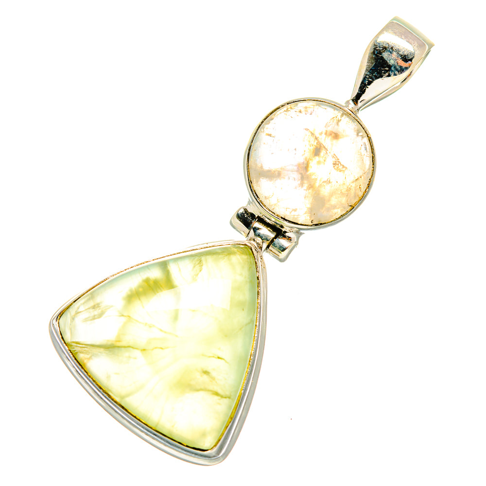 Prehnite Pendants handcrafted by Anasilvercos - PD5894