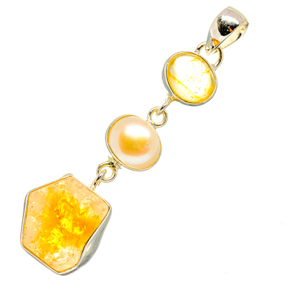 Citrine Pendants handcrafted by Anasilvercos - PD5900