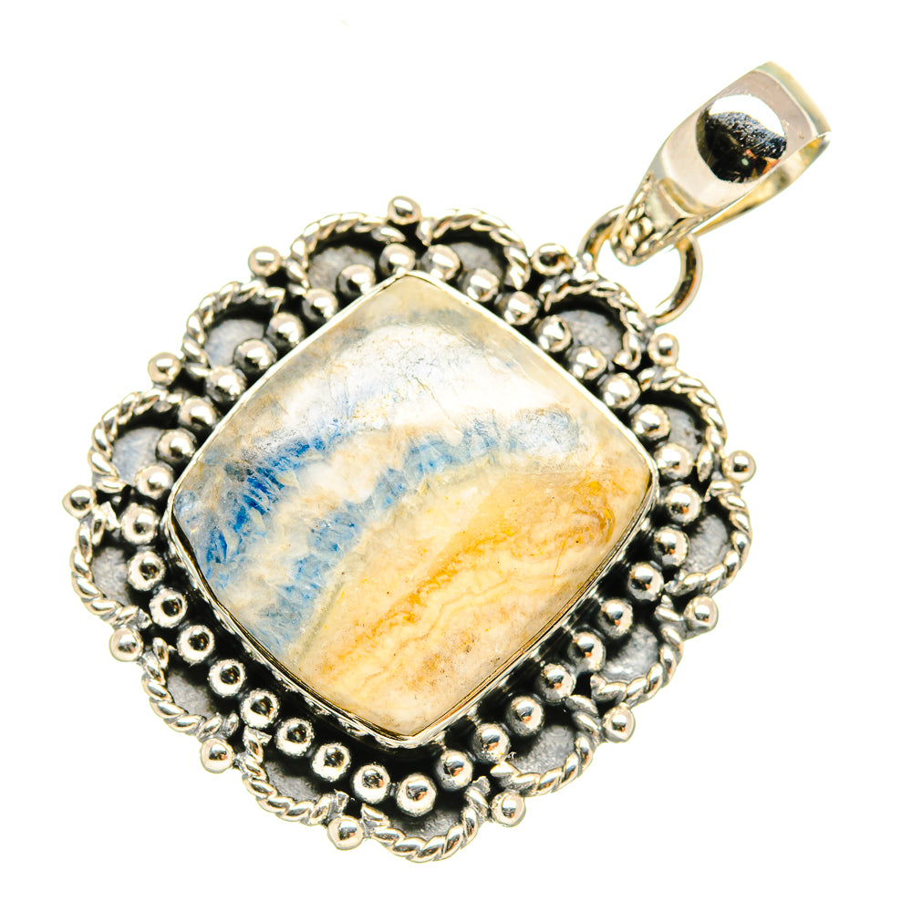 Blue Scheelite Pendants handcrafted by Anasilvercos - PD5917