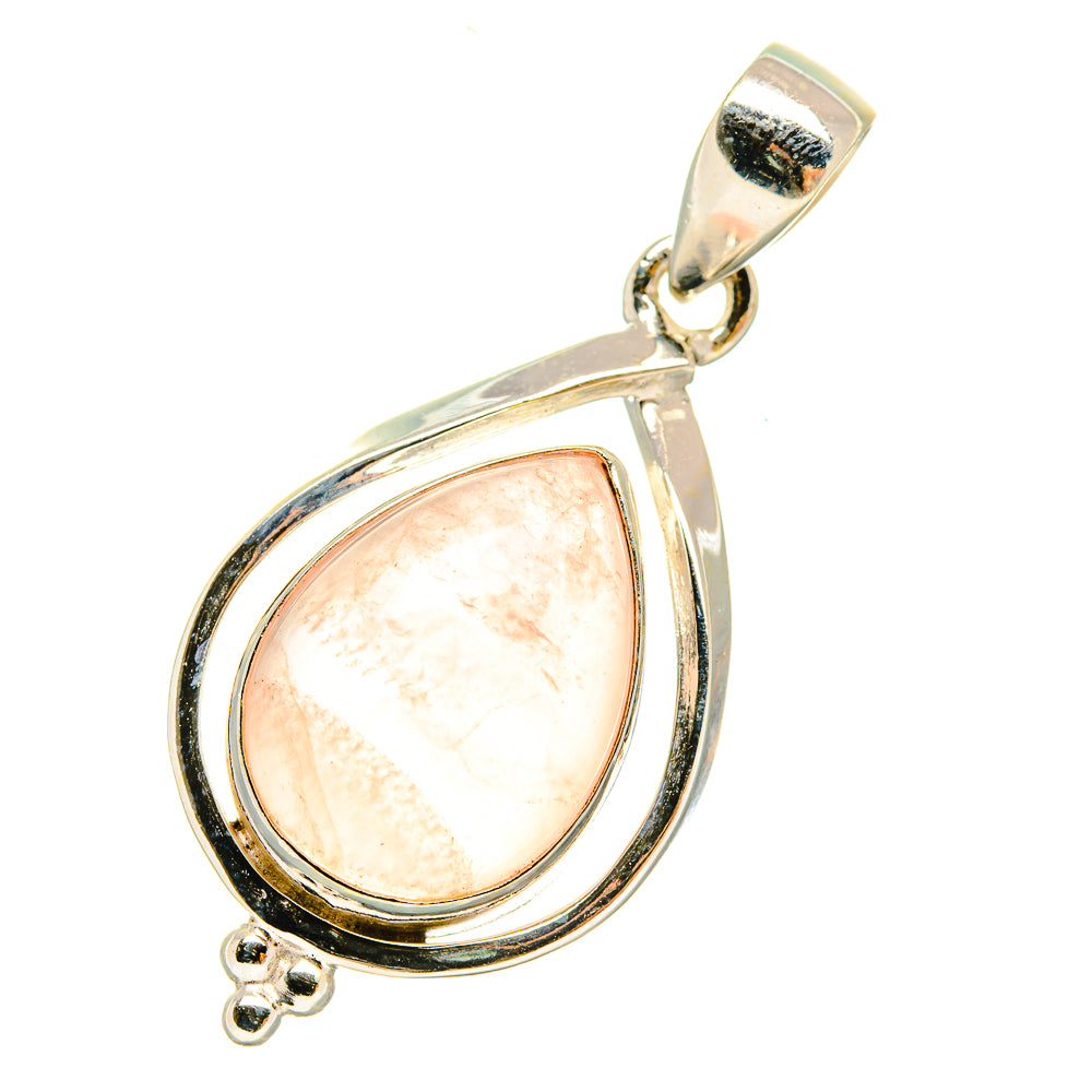 Rose Quartz Pendants handcrafted by Anasilvercos - PD5923