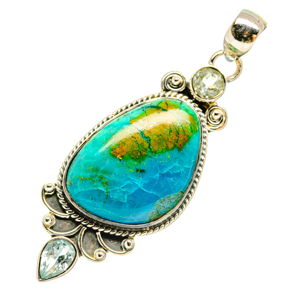Chrysocolla Pendants handcrafted by Anasilvercos - PD5925