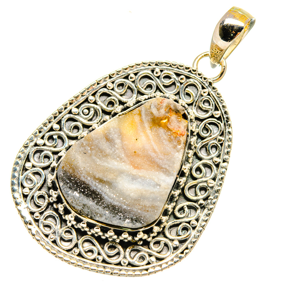 Desert Druzy Pendants handcrafted by Anasilvercos - PD5940 - Photo 2