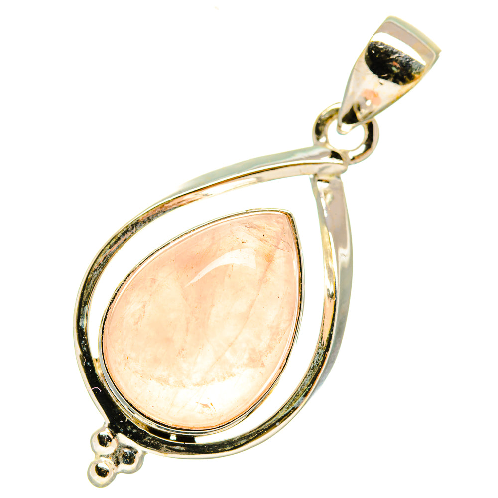 Rose Quartz Pendants handcrafted by Anasilvercos - PD5943
