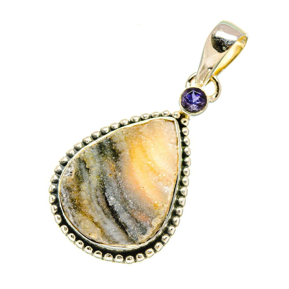 Desert Druzy Pendants handcrafted by Anasilvercos - PD5964