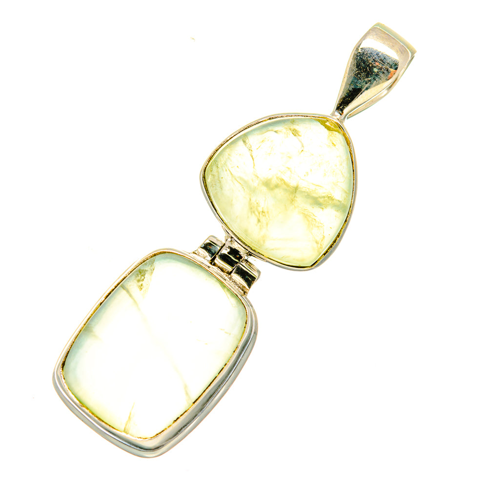 Prehnite Pendants handcrafted by Anasilvercos - PD5975