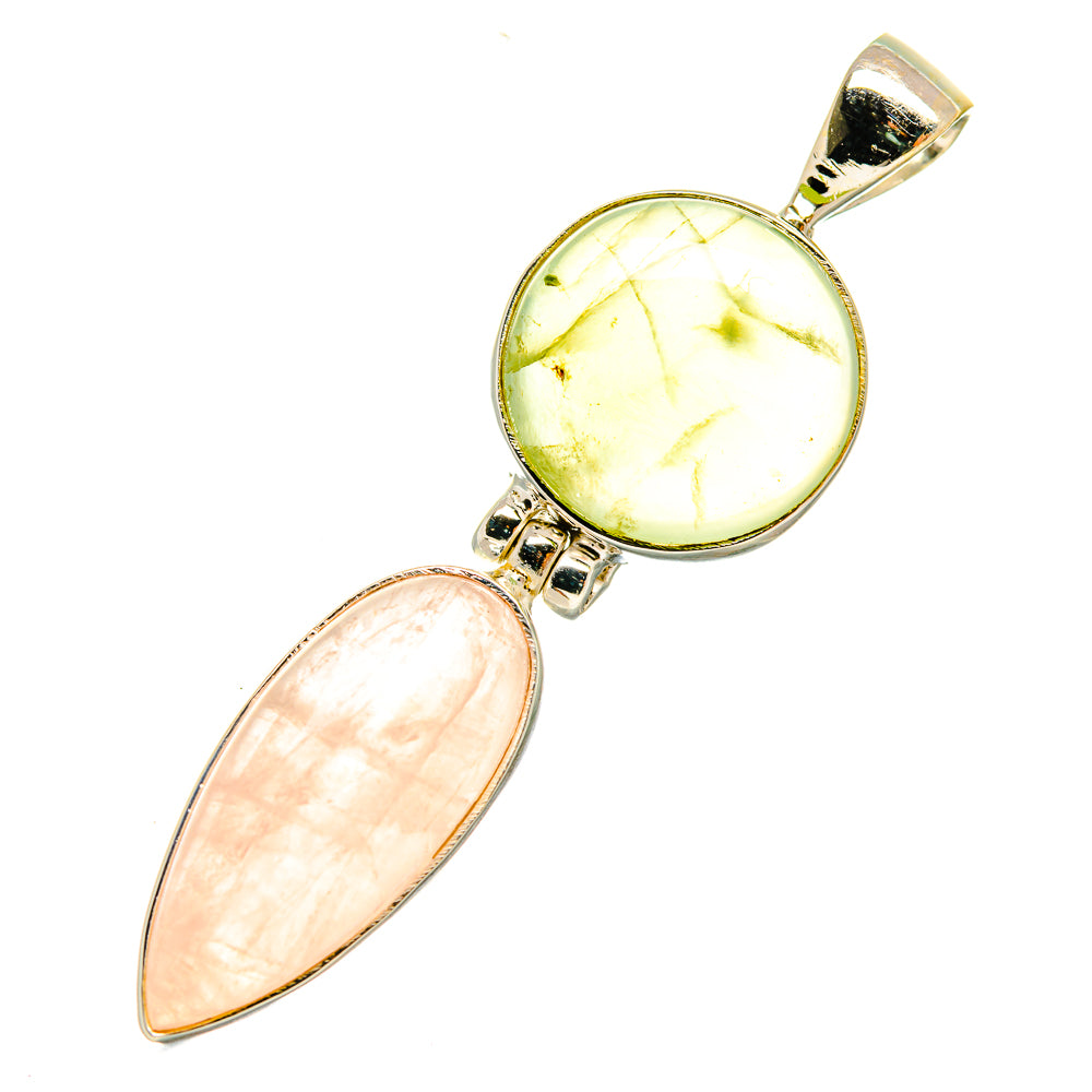 Rose Quartz Pendants handcrafted by Anasilvercos - PD5987
