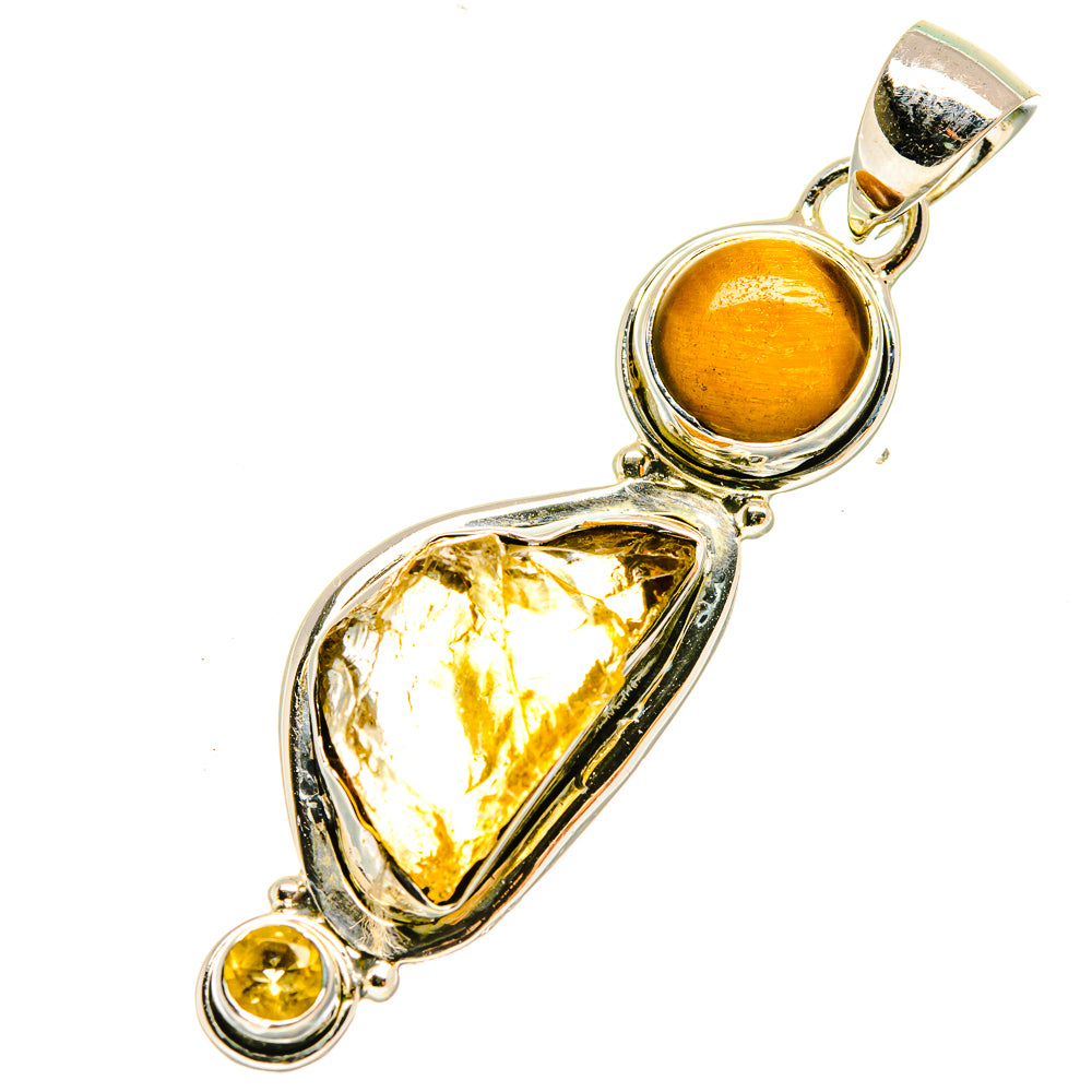 Citrine Pendants handcrafted by Anasilvercos - PD6007