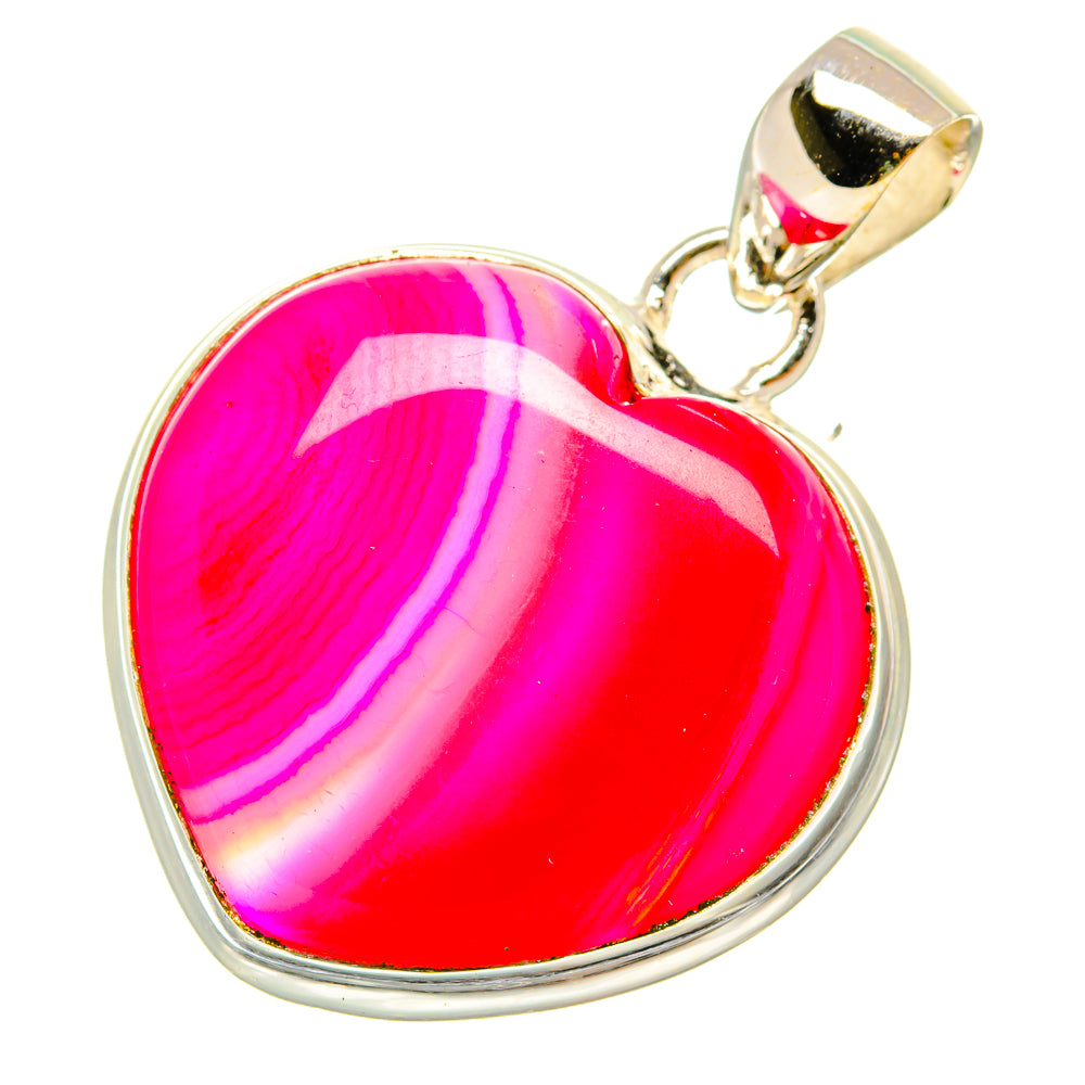 Pink Botswana Agate Pendants handcrafted by Anasilvercos - PD6009