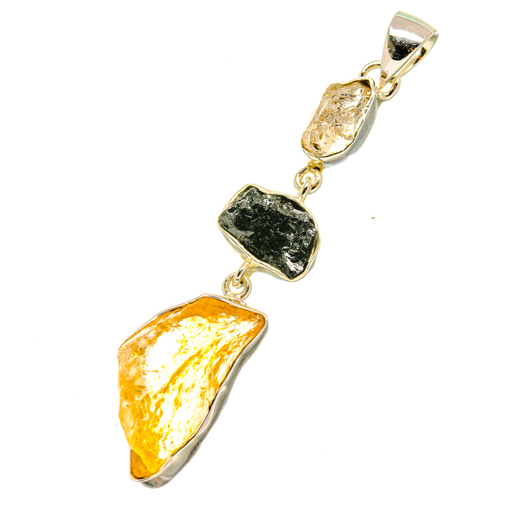Citrine Pendants handcrafted by Anasilvercos - PD6010