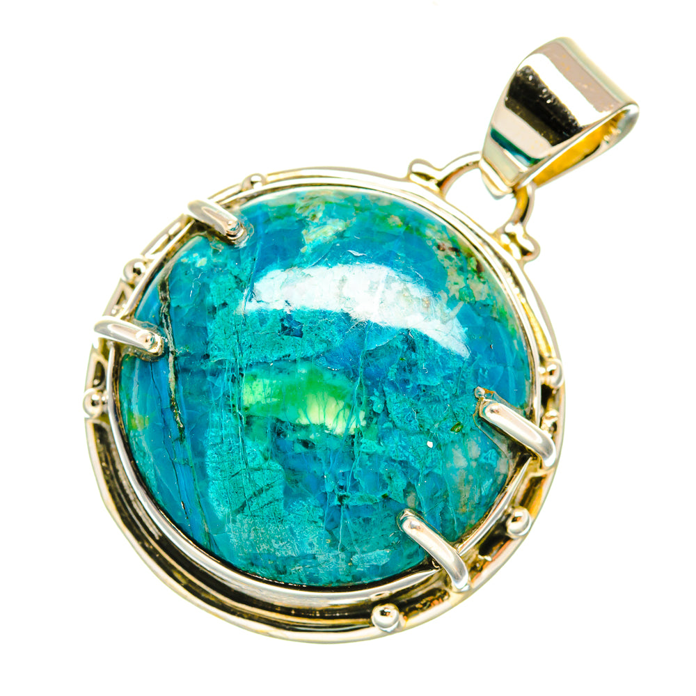 Chrysocolla Pendants handcrafted by Anasilvercos - PD6022