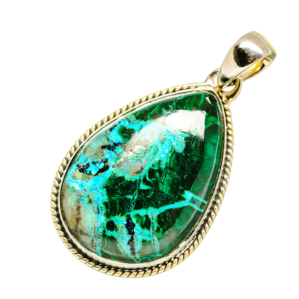 Chrysocolla Pendants handcrafted by Anasilvercos - PD6023