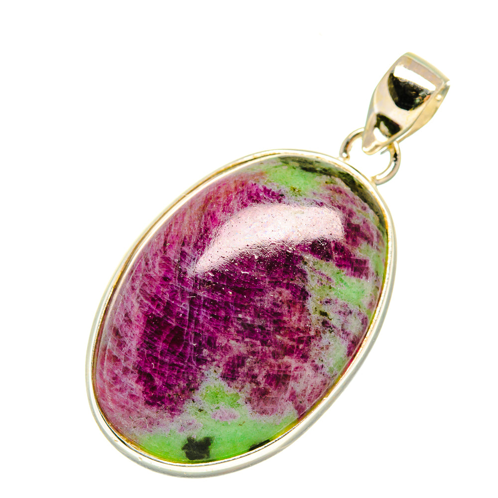 Ruby Zoisite Pendants handcrafted by Anasilvercos - PD6028