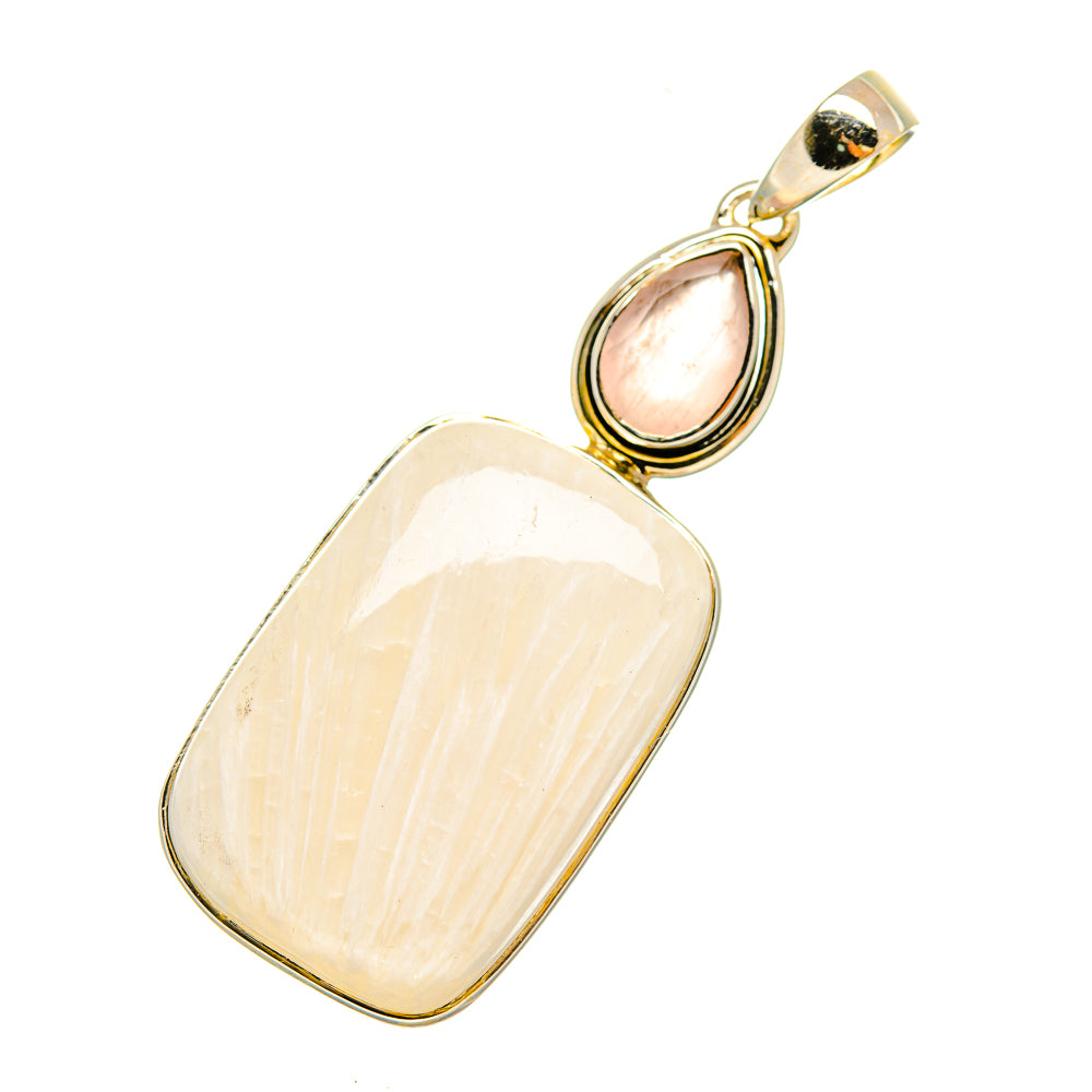 White Scolecite Pendants handcrafted by Anasilvercos - PD6029