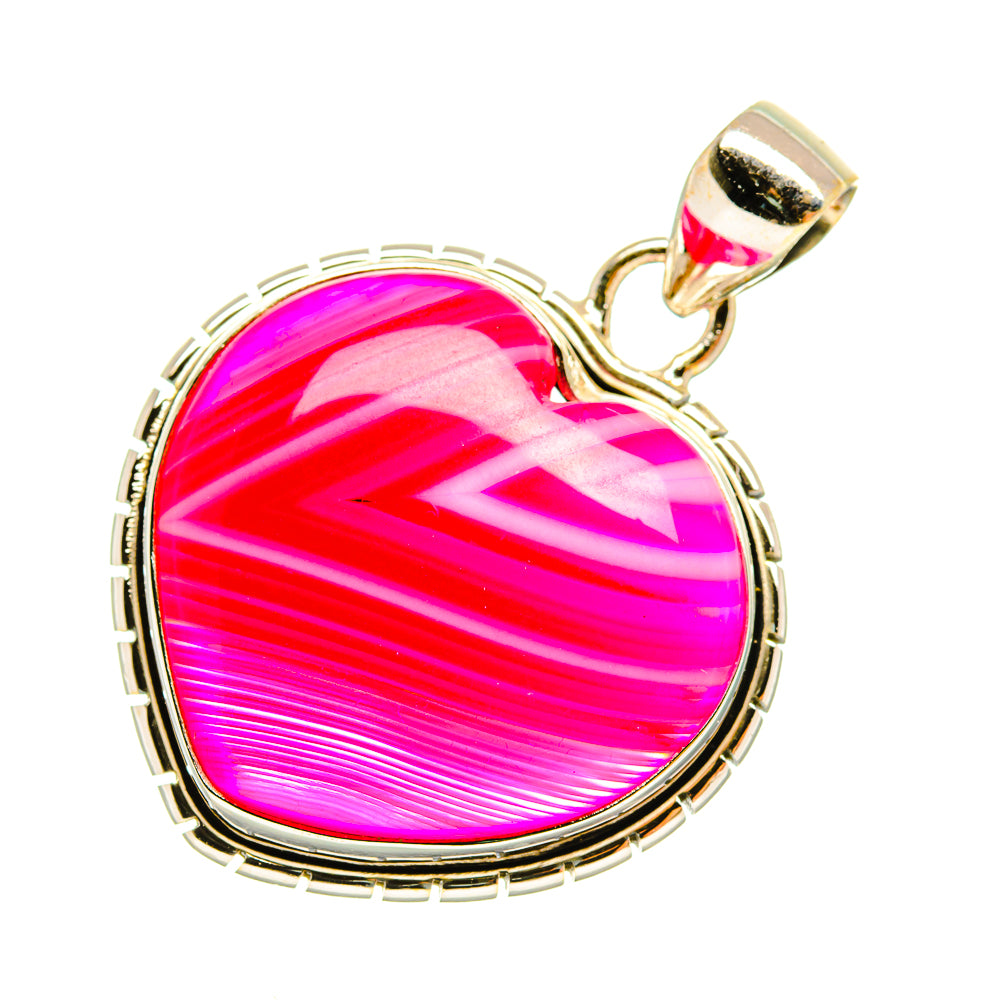 Pink Botswana Agate Pendants handcrafted by Anasilvercos - PD6044
