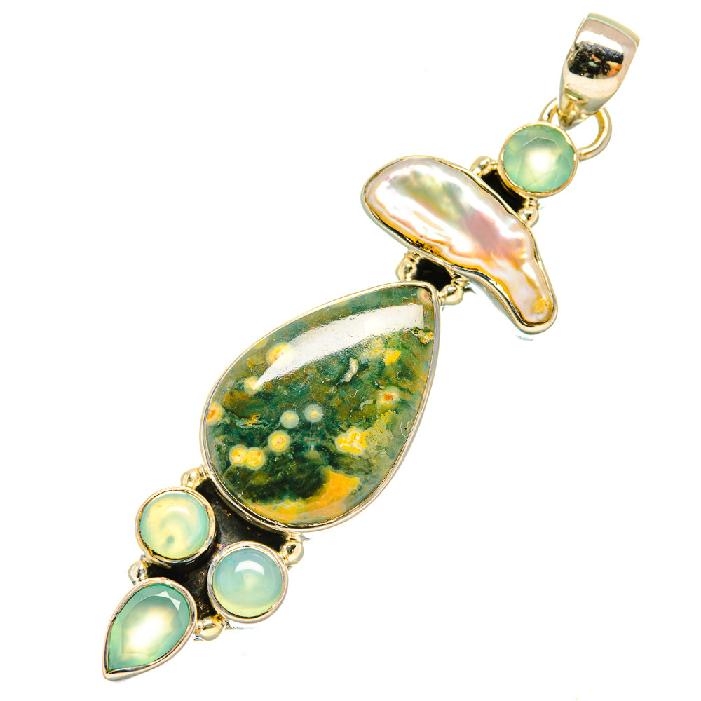 Ocean Jasper Pendants handcrafted by Anasilvercos - PD6047