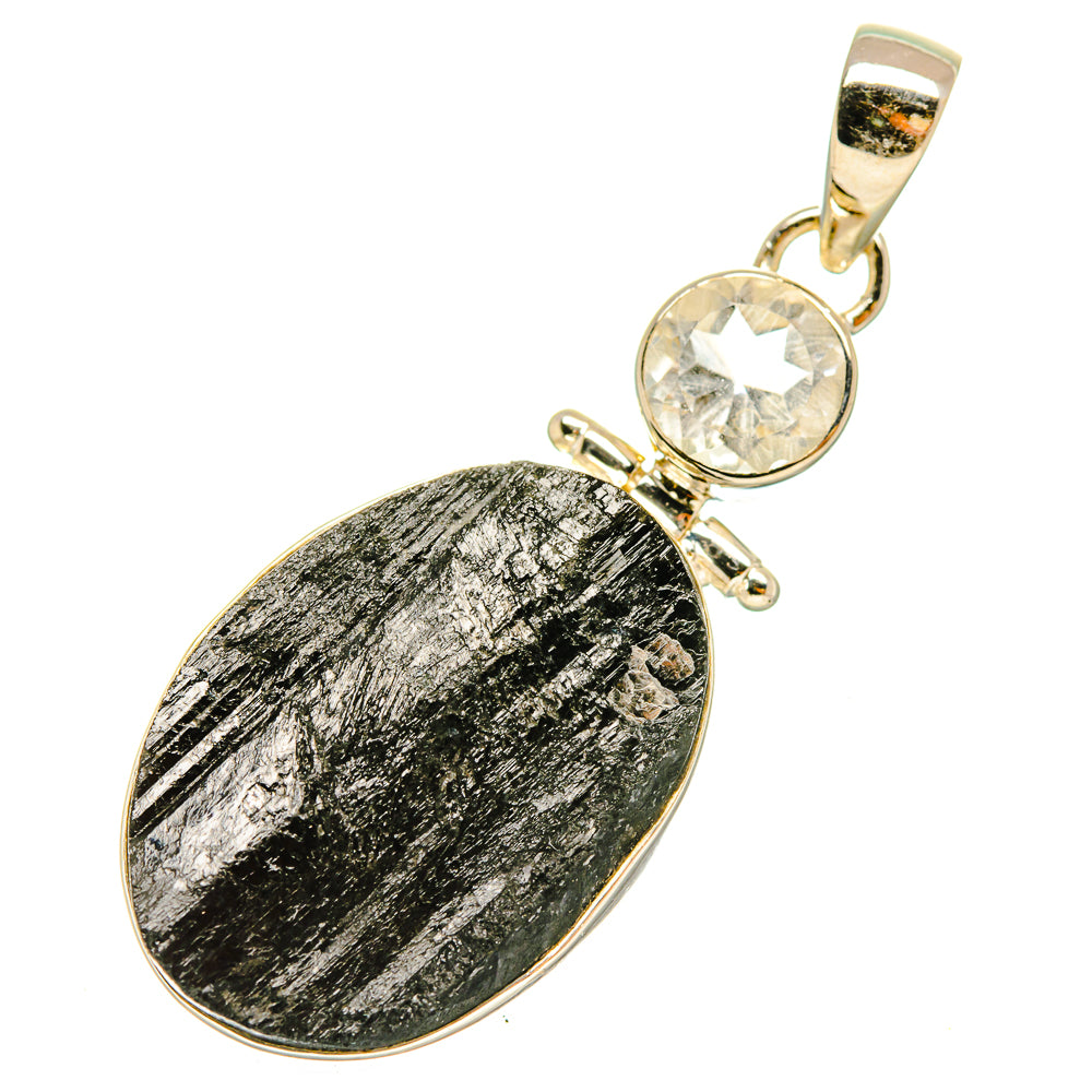 Black Tourmaline Pendants handcrafted by Anasilvercos - PD6065