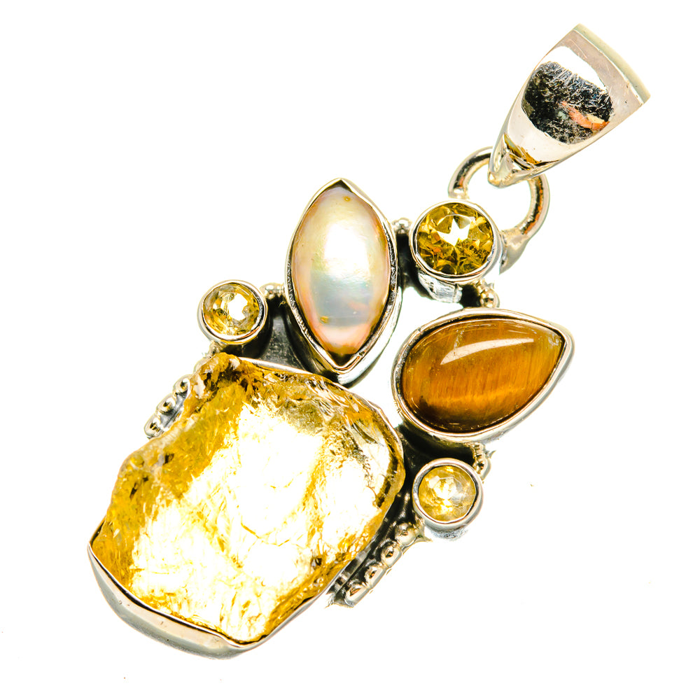 Citrine Pendants handcrafted by Anasilvercos - PD6066