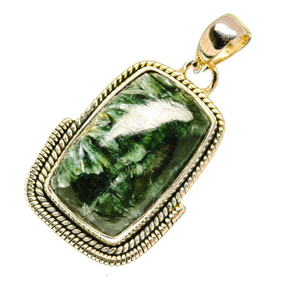Seraphinite Pendants handcrafted by Anasilvercos - PD6074