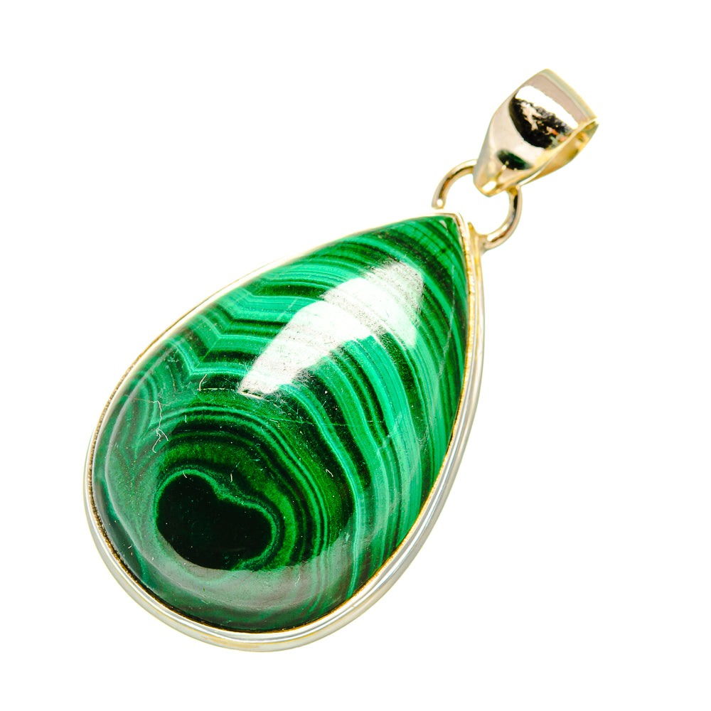 Malachite Pendants handcrafted by Anasilvercos - PD6101